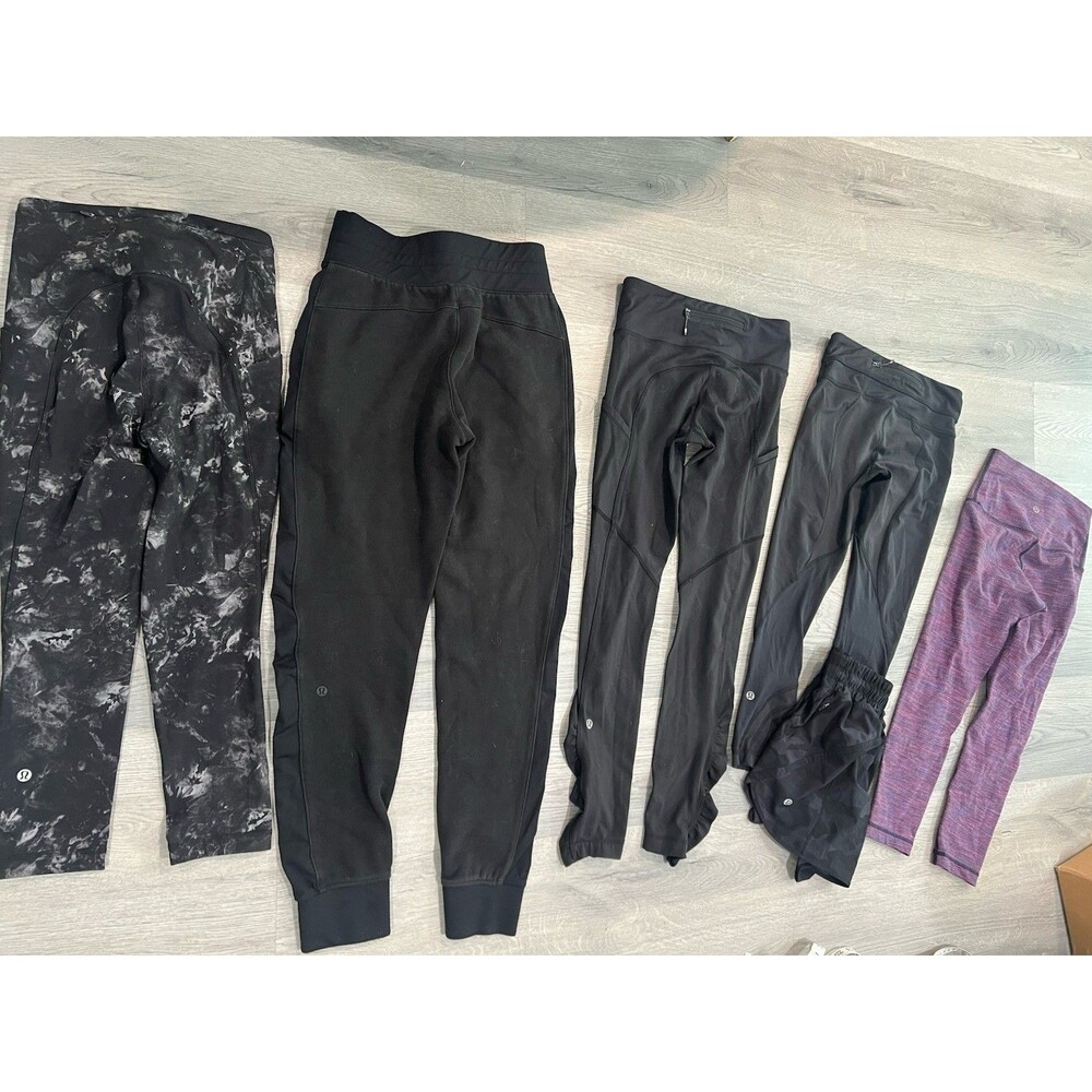 Lot of 5 Bundle Lululemon Variety Leggings Yoga Gym Size 2